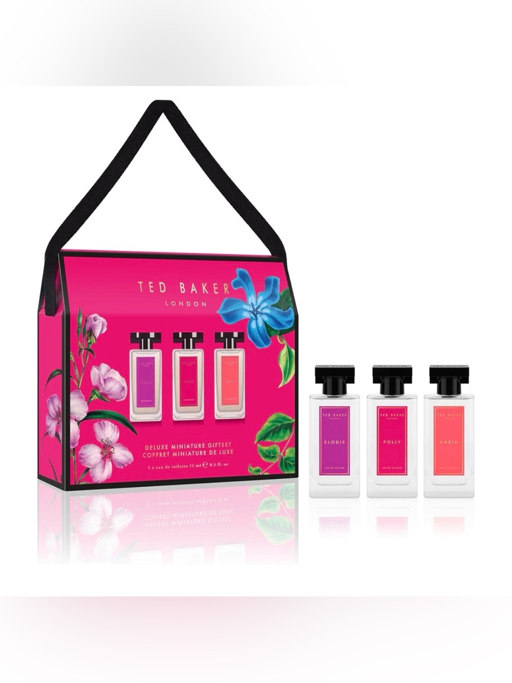 Ted Baker Miniature Fragrance Set - Bright Pink & Coral - Picture 1 of 6